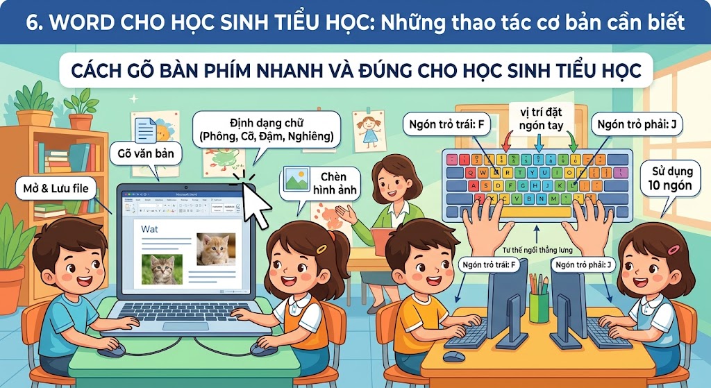 Microsoft Word Cho Học Sinh Tiểu Học: Những Thao Tác Cơ Bản Để Trở Thành "Nhà Văn Nhí"