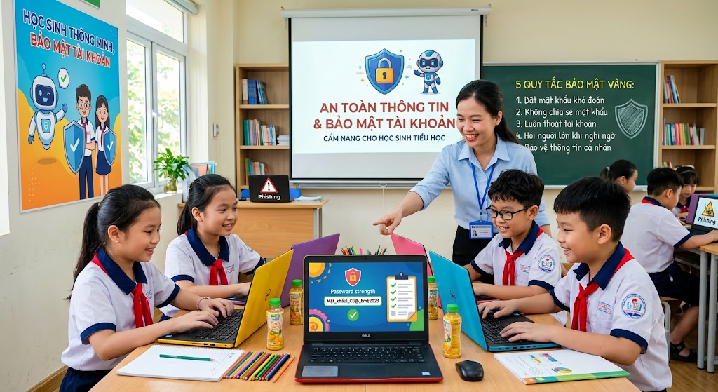 An Toàn Thông Tin Và Bảo Mật Tài Khoản Cho Học Sinh Tiểu Học: Kỹ Năng Sinh Tồn Trong Thế Giới Số